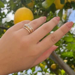 Marrow Fine Ready To Ship | Ready To Ship^1.60ctw French Cut White Diamond Band 14kyellowgold