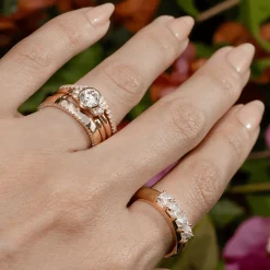 Marrow Fine Ready To Ship | Ready To Ship^1.60ctw French Cut White Diamond Band 14kyellowgold