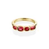 Marrow Fine Birthstone Collection | The Kaleidoscope Collection^1.20ctw Ruby Linear Band 14kyellowgold