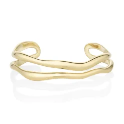 Marrow Fine Bracelets | The Shape Of Things Collection^Curved Freeform Gold Cuff