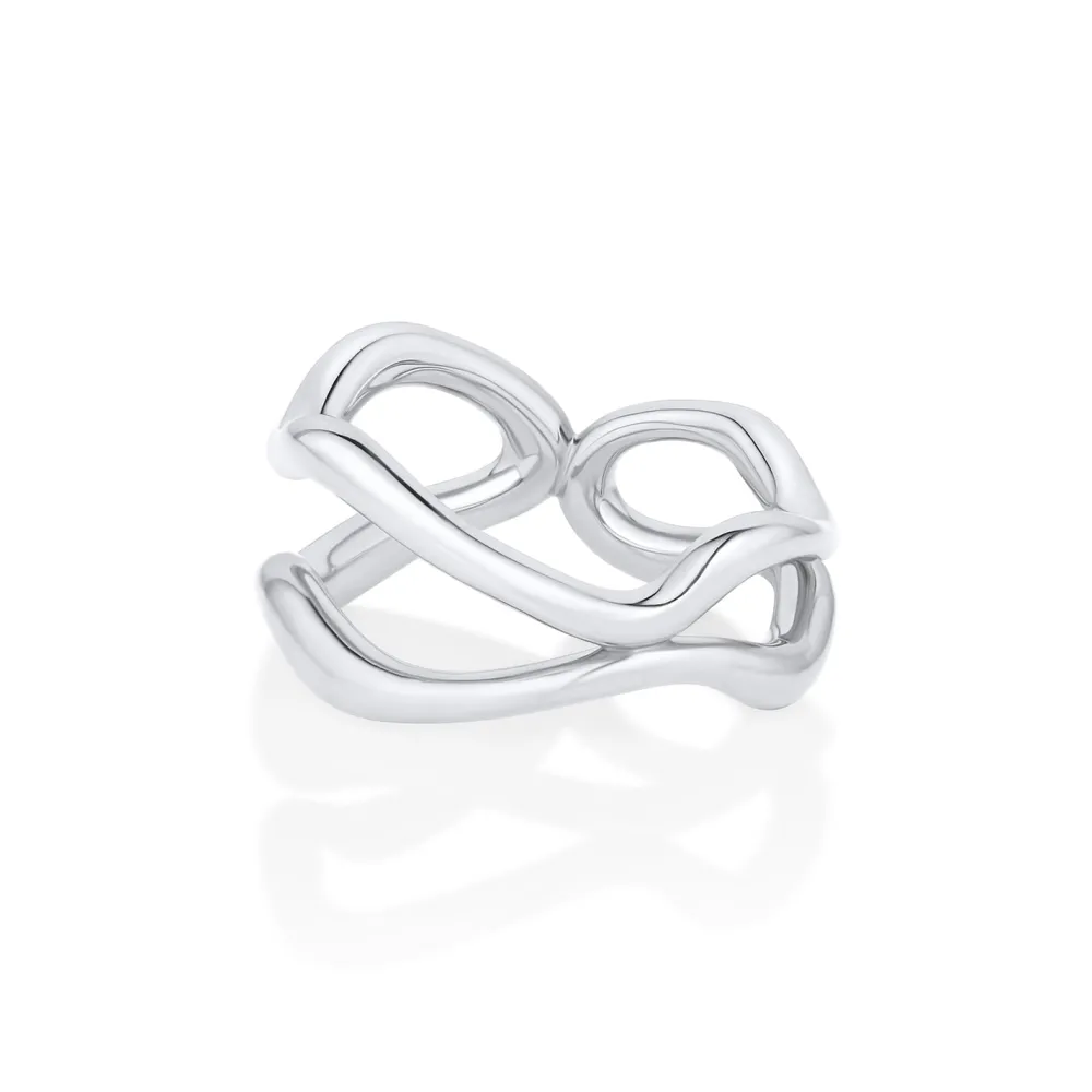 Marrow Fine Graduation Gifts | The Shape Of Things Collection^Curved Freeform Gold Ring