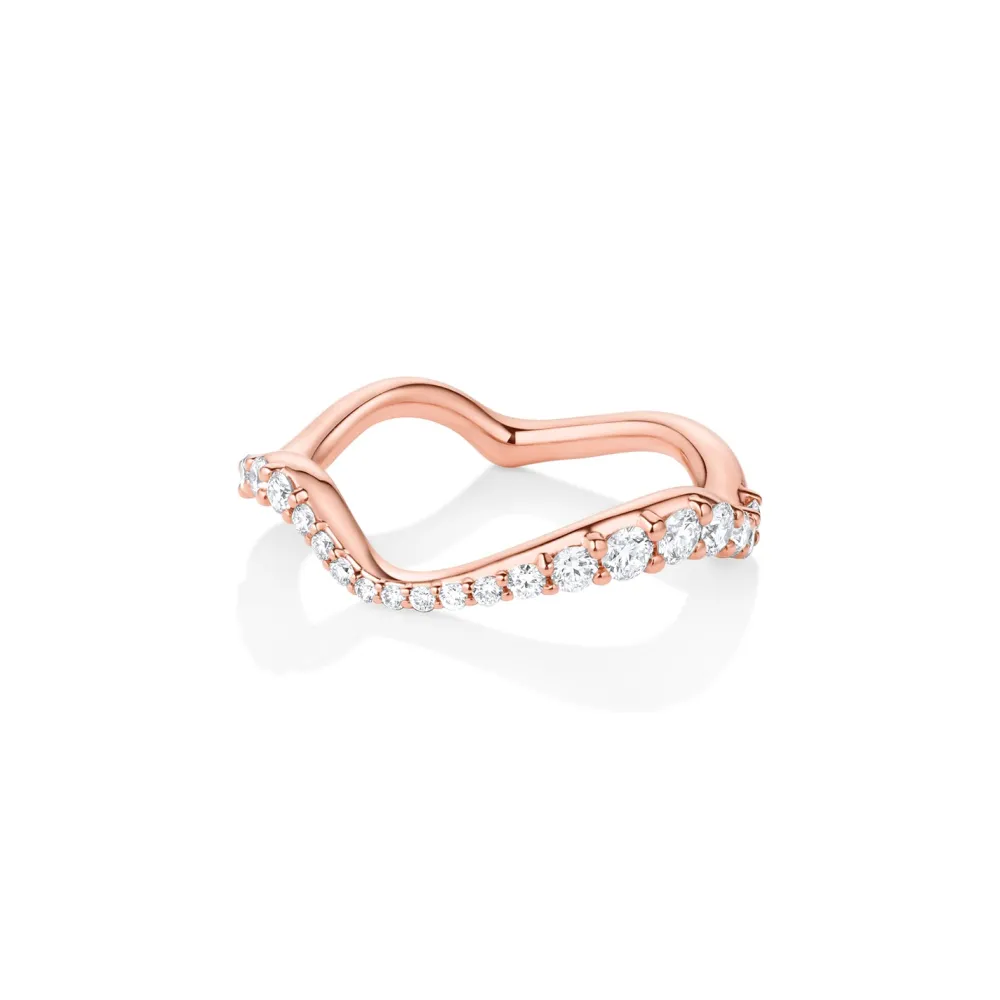 Marrow Fine For The New Mom | Anniversary Gifts^Curved Pavé White Diamond Ring