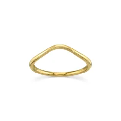 Marrow Fine Wedding Bands | Rings^Everyday Simple Wave Band | Gold Wave Shaped Band