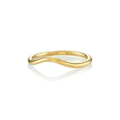 Marrow Fine Wedding Bands | Rings^Everyday Simple Wave Band | Gold Wave Shaped Band