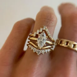 Marrow Fine Wedding Bands | Rings^Everyday Simple Wave Band | Gold Wave Shaped Band
