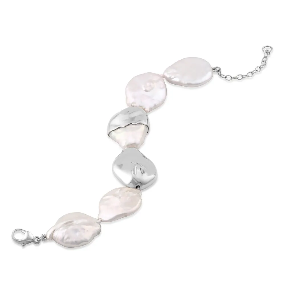Marrow Fine For The Bride-to-be | Bracelets^Gold-Dipped Baroque Pearl Bracelet