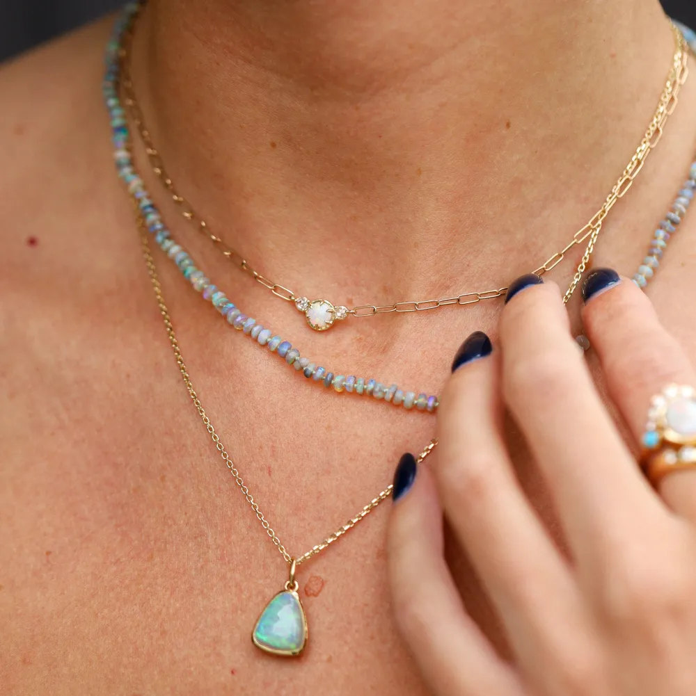 Marrow Fine Graduation Gifts | Necklaces^Juliette Opal Necklace 14kyellowgold