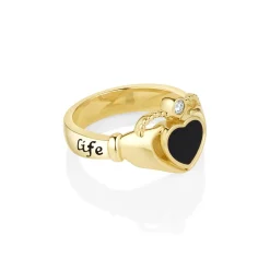 Marrow Fine Anniversary Gifts | Sammi's Favorites^Marrow x Sammi Enamel Sempre Ring 14kyellowgold