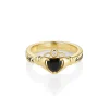 Marrow Fine Sempre Ring | Ready To Ship^Marrow x Sammi 5mm Onyx Sempre Ring 14kyellowgold