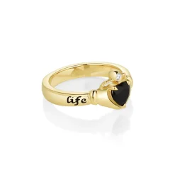 Marrow Fine Sempre Ring | Ready To Ship^Marrow x Sammi 5mm Onyx Sempre Ring 14kyellowgold