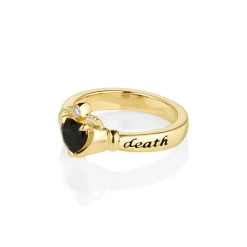Marrow Fine Sempre Ring | Ready To Ship^Marrow x Sammi 5mm Onyx Sempre Ring 14kyellowgold