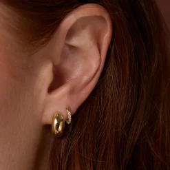 Marrow Fine Under | Under^Mini White Diamond Hoops - 10mm