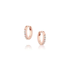 Marrow Fine Under | Under^Mini White Diamond Hoops - 10mm