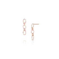 Marrow Fine Under | Under^6mm Sculpted Link Gold Earrings