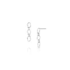 Marrow Fine Under | Under^6mm Sculpted Link Gold Earrings