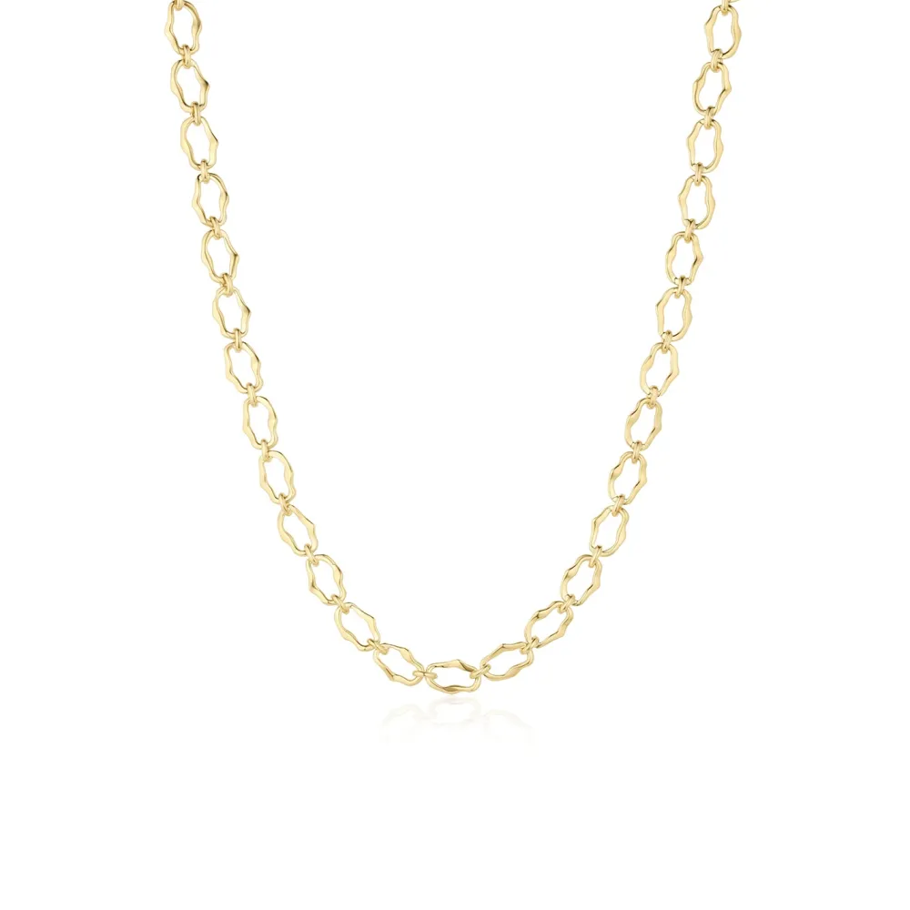 Marrow Fine Graduation Gifts | Necklaces^8mm Sculpted Link Gold Necklace