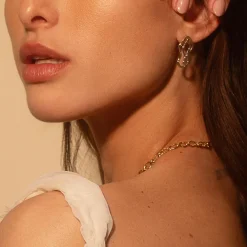 Marrow Fine Graduation Gifts | Necklaces^8mm Sculpted Link Gold Necklace