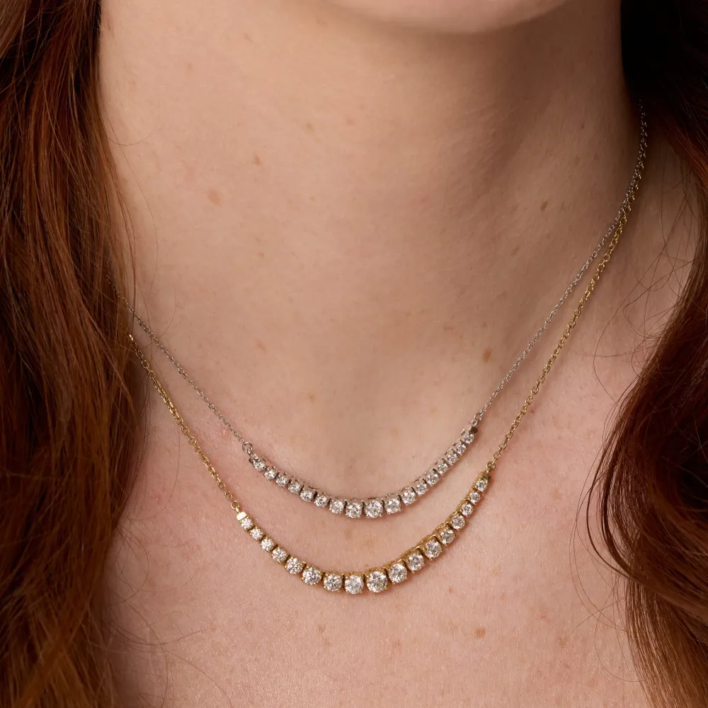 Marrow Fine For The New Mom | Anniversary Gifts^Naomi White Diamond Graduated Necklace