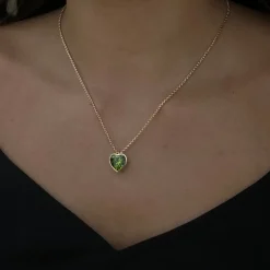 Marrow Fine Ready To Ship | Ready To Ship^Peridot Heart Pendant Necklace 14kyellowgold