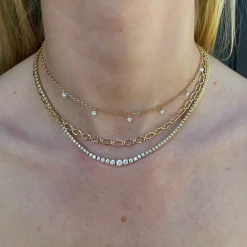 Marrow Fine Anniversary Gifts | Graduation Gifts^Seven Stone Diamond Drop Choker