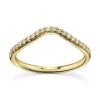 Marrow Fine Wedding Bands | Rings^Simple Wave White Diamond Band | Elegant Simple Diamond Wedding Band