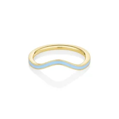 Marrow Fine For The Bride-to-be | Wedding Bands^Something Blue Enamel Wave Band