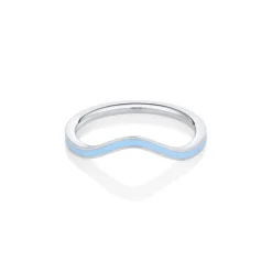 Marrow Fine For The Bride-to-be | Wedding Bands^Something Blue Enamel Wave Band