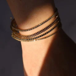 Marrow Fine One-of-a-kind Pieces | Bracelets^1.58tcw Dark Blue Sapphire Tennis Bracelet 14kyellowgold