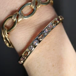 Marrow Fine Ready To Ship | Ready To Ship^3.30tcw Fancy Tanzanite Cuff 14kyellowgold