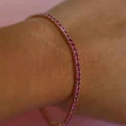 Marrow Fine One-of-a-kind Pieces | Bracelets^5.64tcw Gradient Pink Sapphire Tennis Bracelet 14kyellowgold
