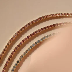 Marrow Fine Bracelets | The Tennis Collection^2.91tcw Orange Sapphire Tennis Bracelet 14kyellowgold