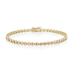 Marrow Fine One-of-a-kind Pieces | Bracelets^1.94tcw Reddish-Orange Sapphire Tennis Bracelet 14kyellowgold