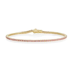 Marrow Fine One-of-a-kind Pieces | The Tennis Collection^1.56tcw Rose Sapphire Tennis Bracelet 14kyellowgold