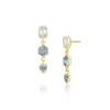 Marrow Fine Birthstone Collection | Ready To Ship^1.08tcw Sapphire and Diamond Bezel Set Dangle Earrings 14kyellowgold