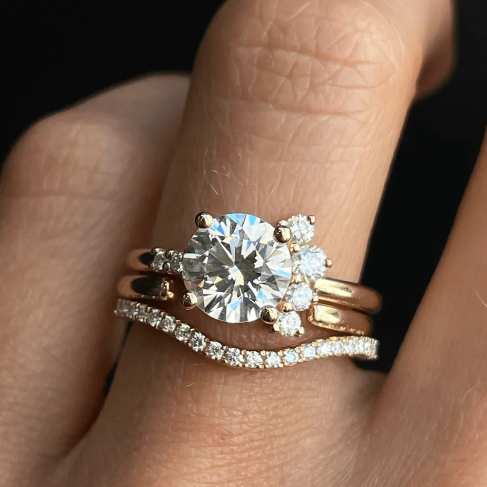 Marrow Fine Engagement Rings^The Amelia Round Cluster Engagement Ring