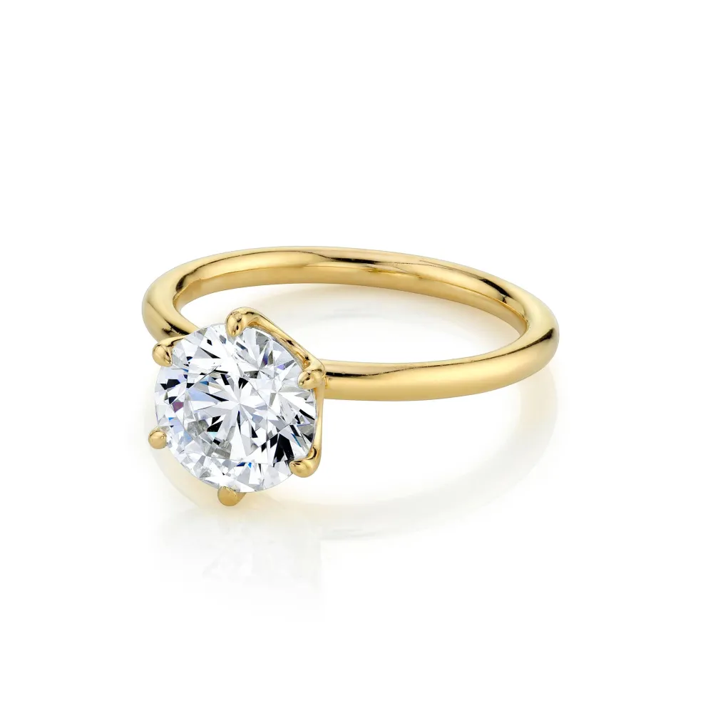 Marrow Fine Engagement Rings^The Camille Round Brilliant Solitaire Engagement Ring