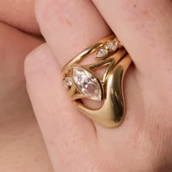 Marrow Fine Engagement Rings^The Colette Marquise Split Shank Engagement Ring