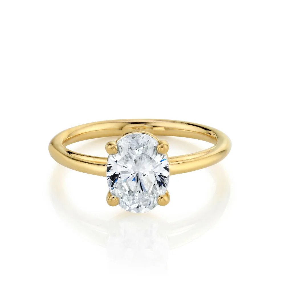 Marrow Fine Engagement Rings^The Helene Oval Solitaire Engagement Ring