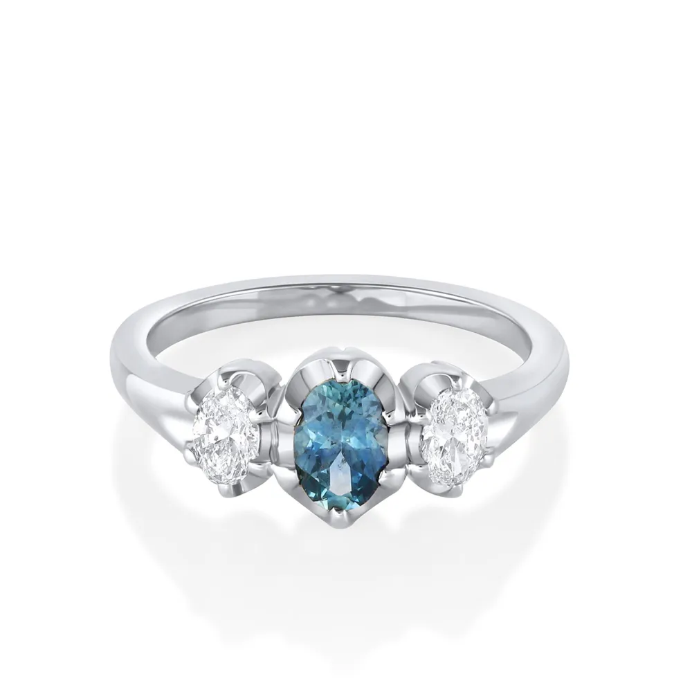 Marrow Fine Engagement Rings^The Simone Sapphire Oval Engagement Ring