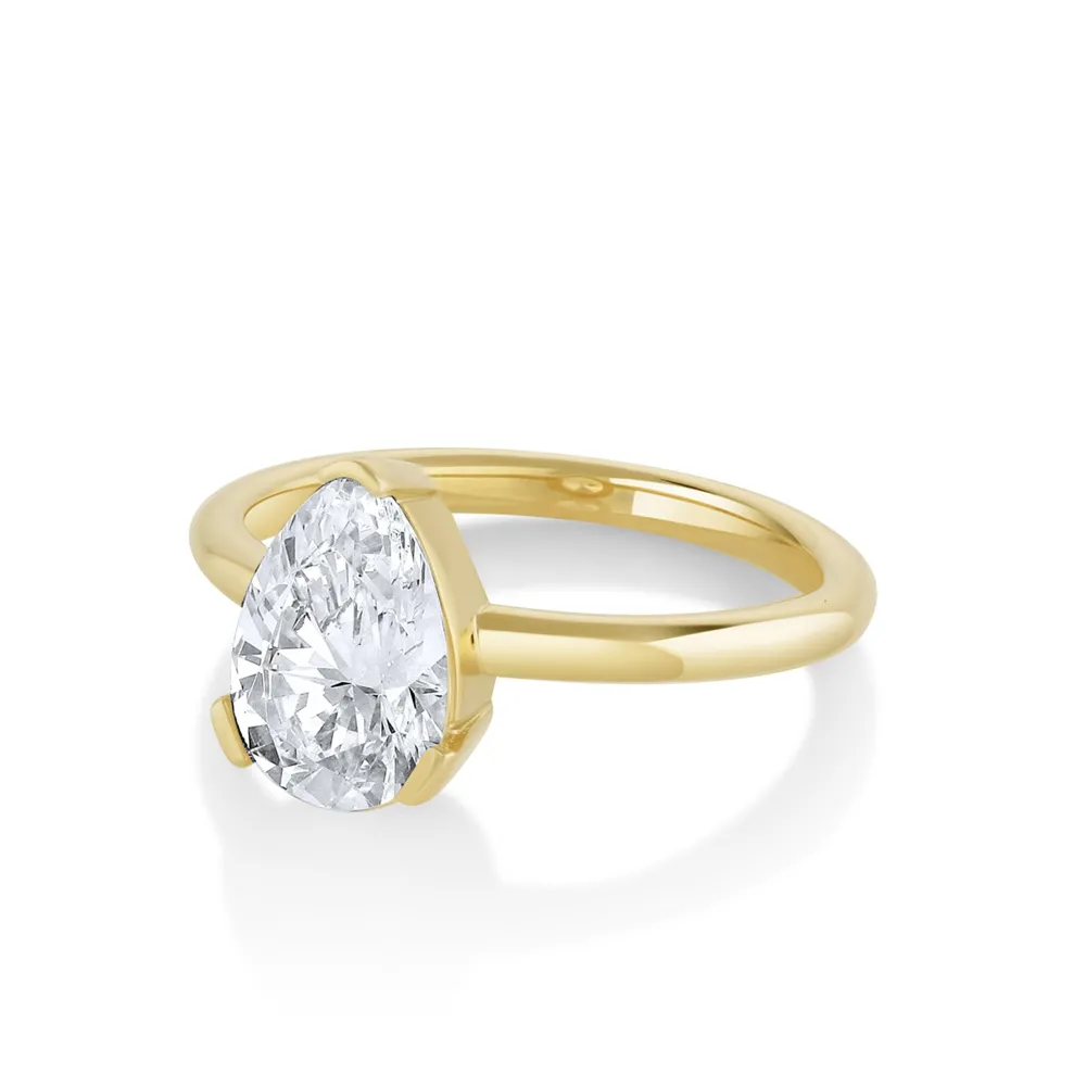 Marrow Fine Engagement Rings^The Sloane Pear Solitaire Engagement Ring
