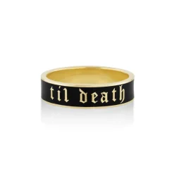 Marrow Fine Anniversary Gifts | Sammi's Favorites^Til Death Black Enamel Band - 6mm