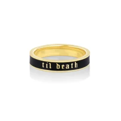 Marrow Fine Anniversary Gifts | Sammi's Favorites^Til Death Black Enamel Band - 4mm