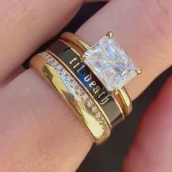 Marrow Fine Anniversary Gifts | Sammi's Favorites^Til Death Black Enamel Band - 4mm