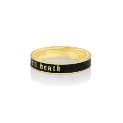 Marrow Fine Anniversary Gifts | Sammi's Favorites^Til Death Black Enamel Band - 4mm