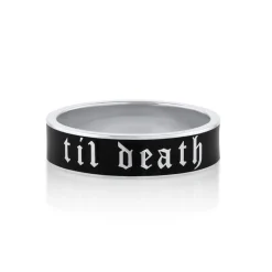 Marrow Fine Anniversary Gifts | Sammi's Favorites^Til Death Black Enamel Band - 6mm