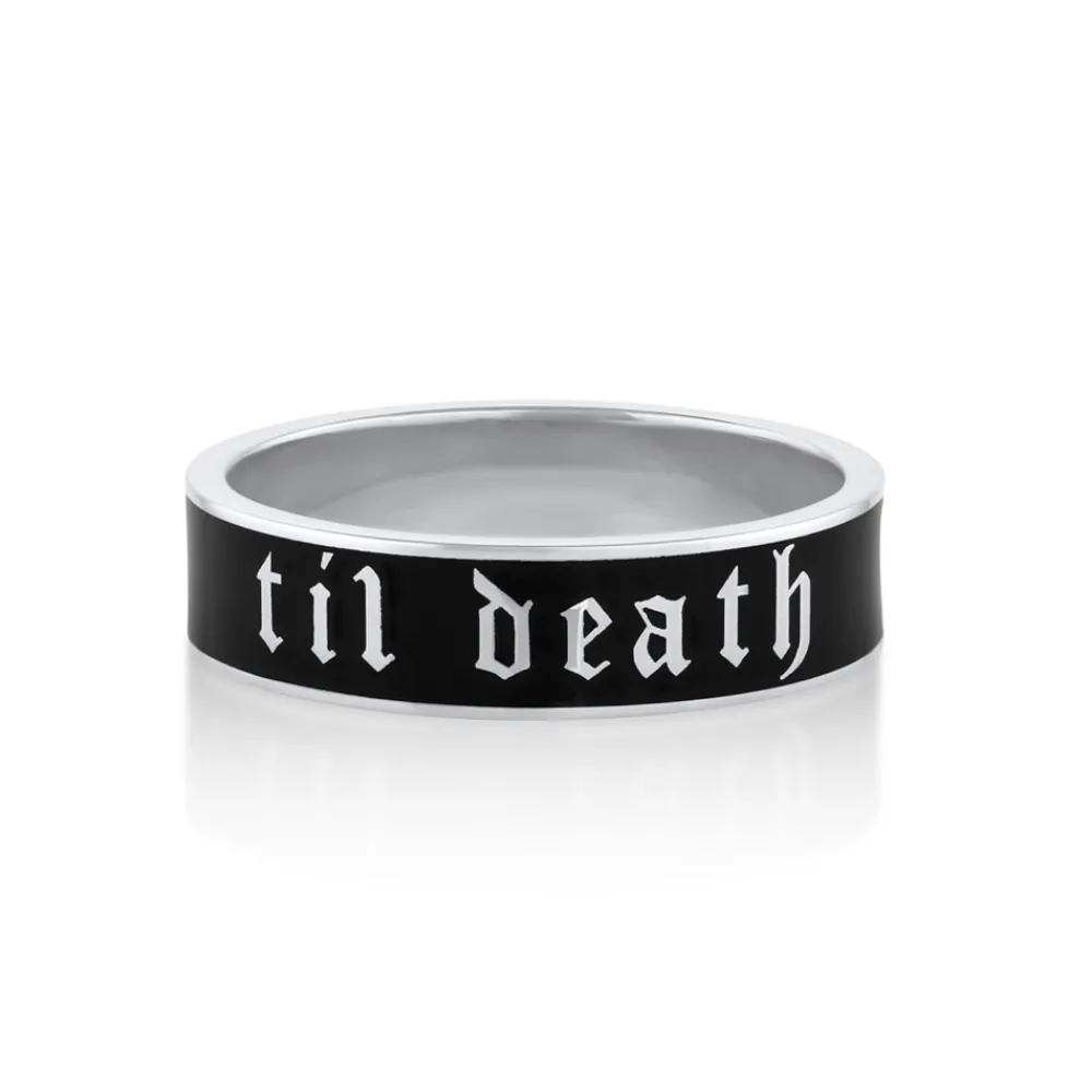 Marrow Fine Anniversary Gifts | Sammi's Favorites^Til Death Black Enamel Band - 6mm