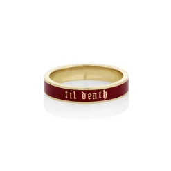 Marrow Fine Anniversary Gifts | Sammi's Favorites^Til Death Cherry Mocha Enamel Band - 4mm
