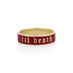 Marrow Fine Anniversary Gifts | Sammi's Favorites^Til Death Cherry Mocha Enamel Band - 6mm