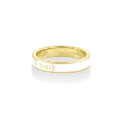 Marrow Fine Anniversary Gifts | Wedding Bands^Til Death White Enamel Band - 4mm