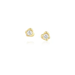 Marrow Fine For The Bride-to-be | Anniversary Gifts^White Diamond Abstract Bezel Studs